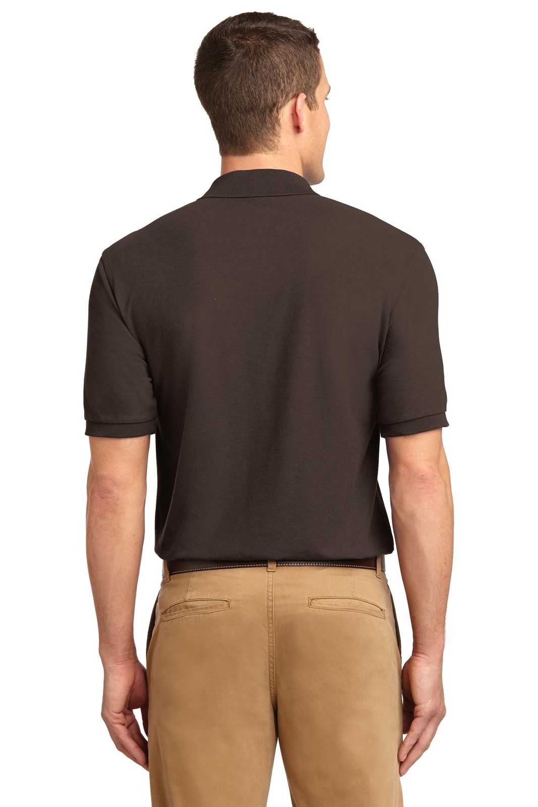 Port Authority K500ES Extended Size Silk Touch Polo - Coffee Bean - HIT a Double - 2