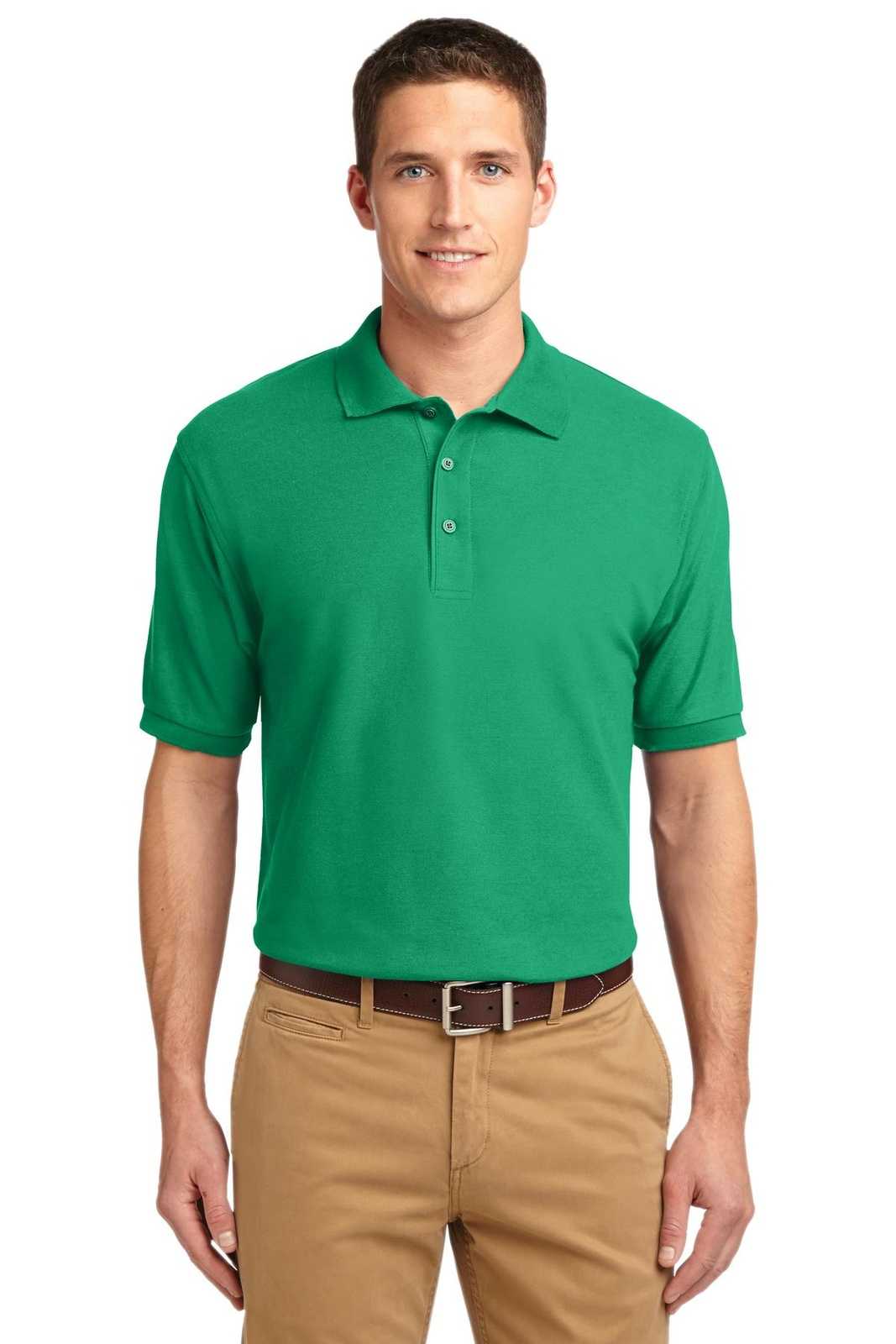 Port Authority K500ES Extended Size Silk Touch Polo - Court Green - HIT a Double - 1