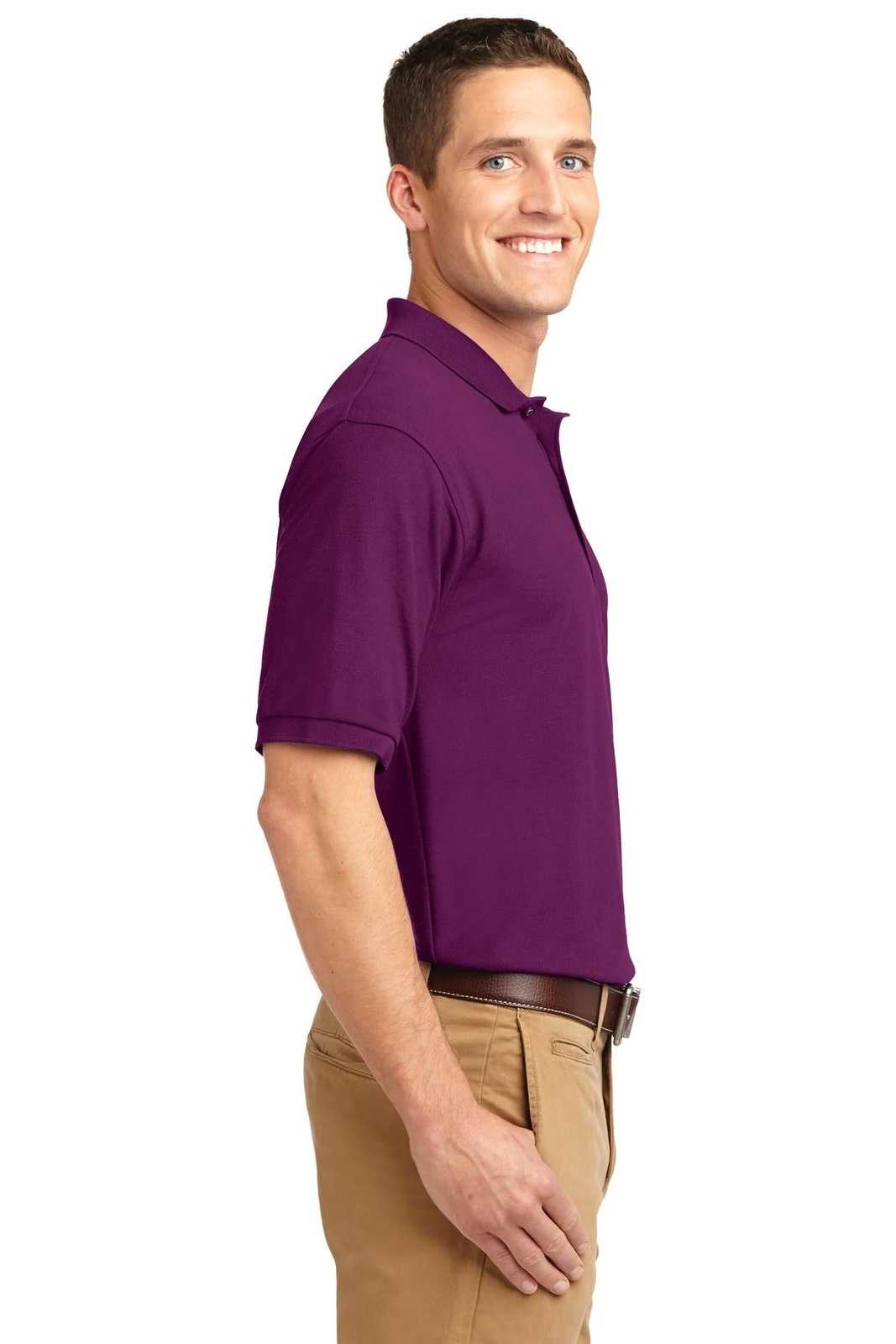 Port Authority K500ES Extended Size Silk Touch Polo - Deep Berry - HIT a Double - 3