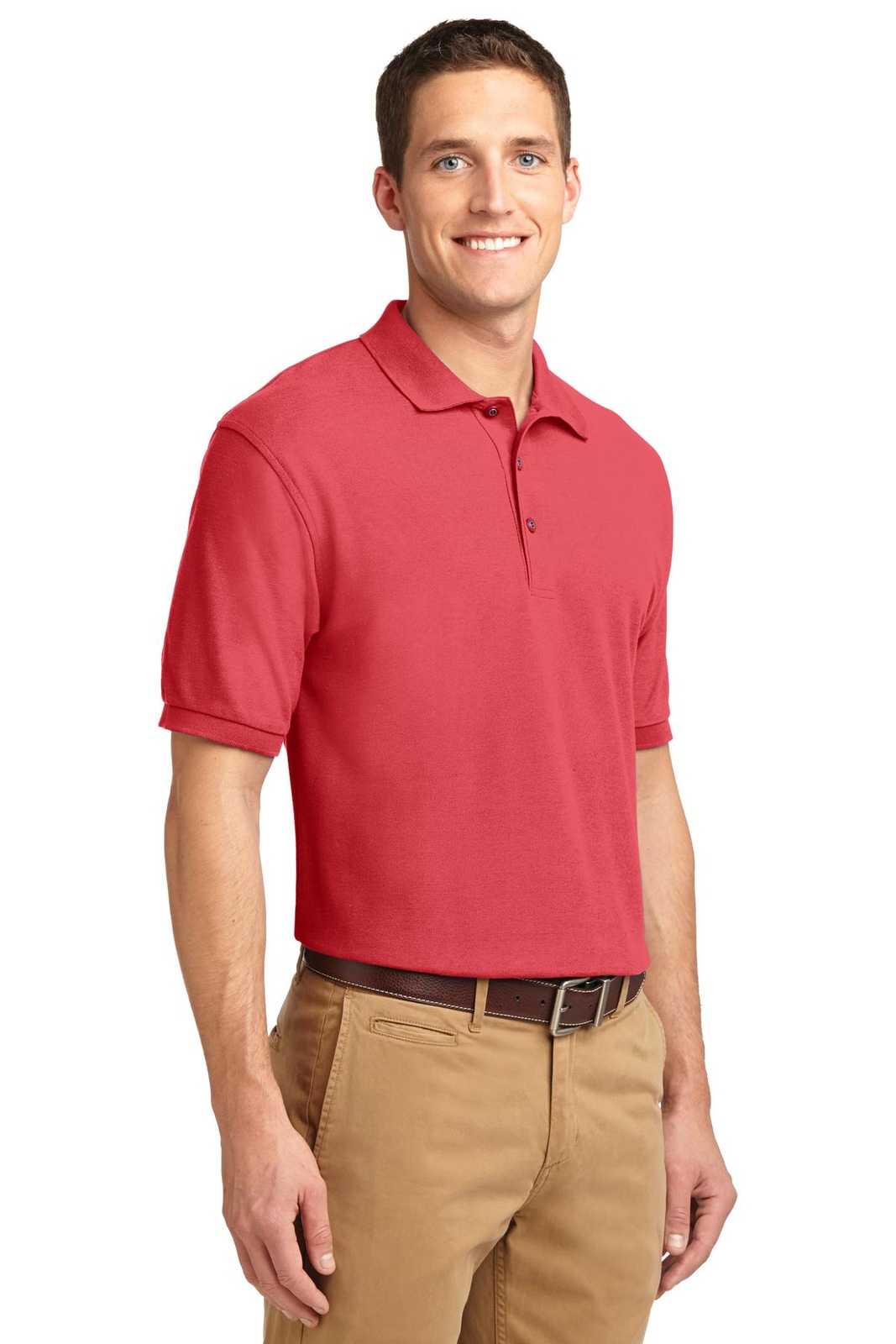 Port Authority K500ES Extended Size Silk Touch Polo - Hibiscus - HIT a Double - 4