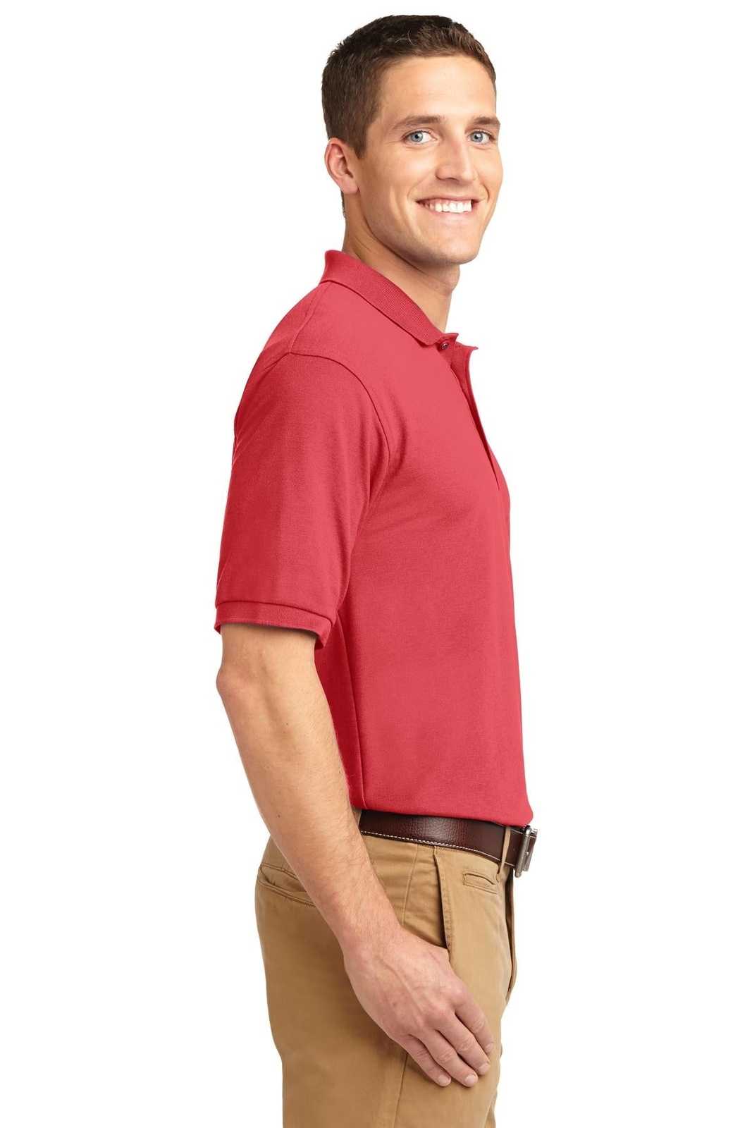 Port Authority K500ES Extended Size Silk Touch Polo - Hibiscus - HIT a Double - 3