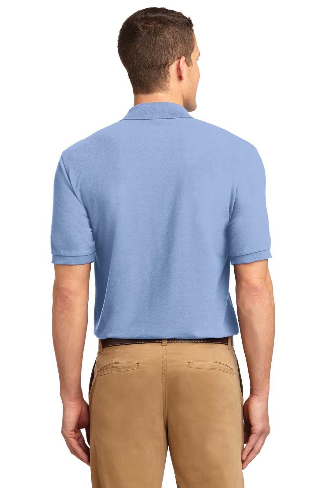 Port Authority K500ES Extended Size Silk Touch Polo - Light Blue - HIT a Double - 2