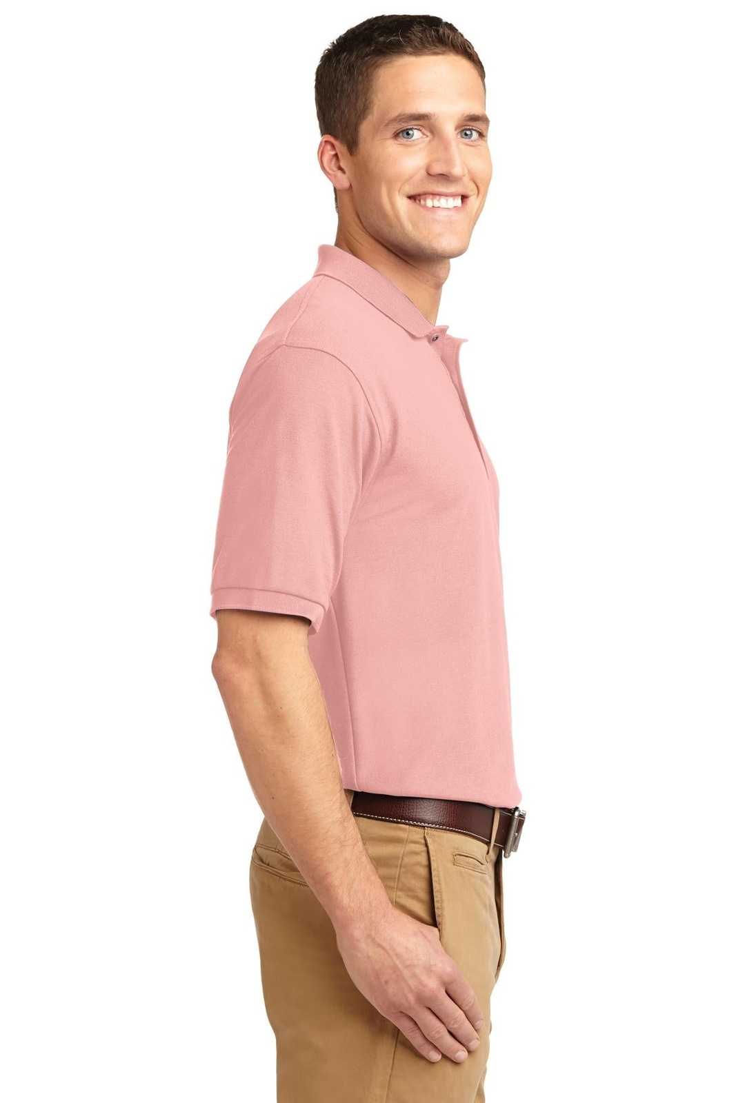 Port Authority K500ES Extended Size Silk Touch Polo - Light Pink - HIT a Double - 3