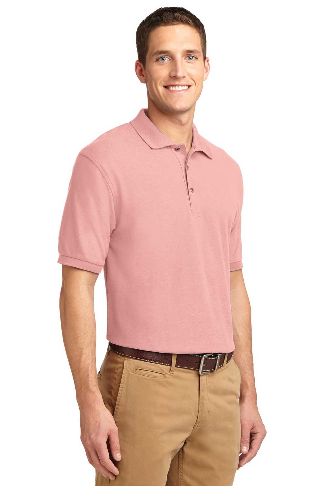 Port Authority K500ES Extended Size Silk Touch Polo - Light Pink - HIT a Double - 4