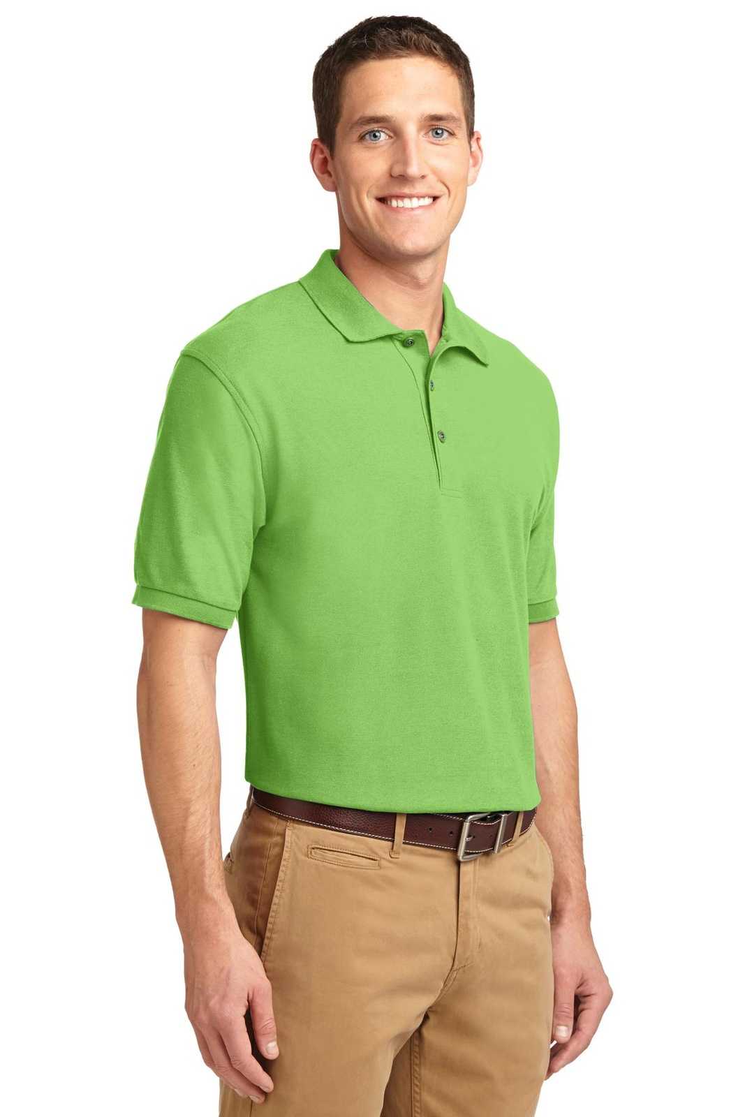 Port Authority K500ES Extended Size Silk Touch Polo - Lime - HIT a Double - 4