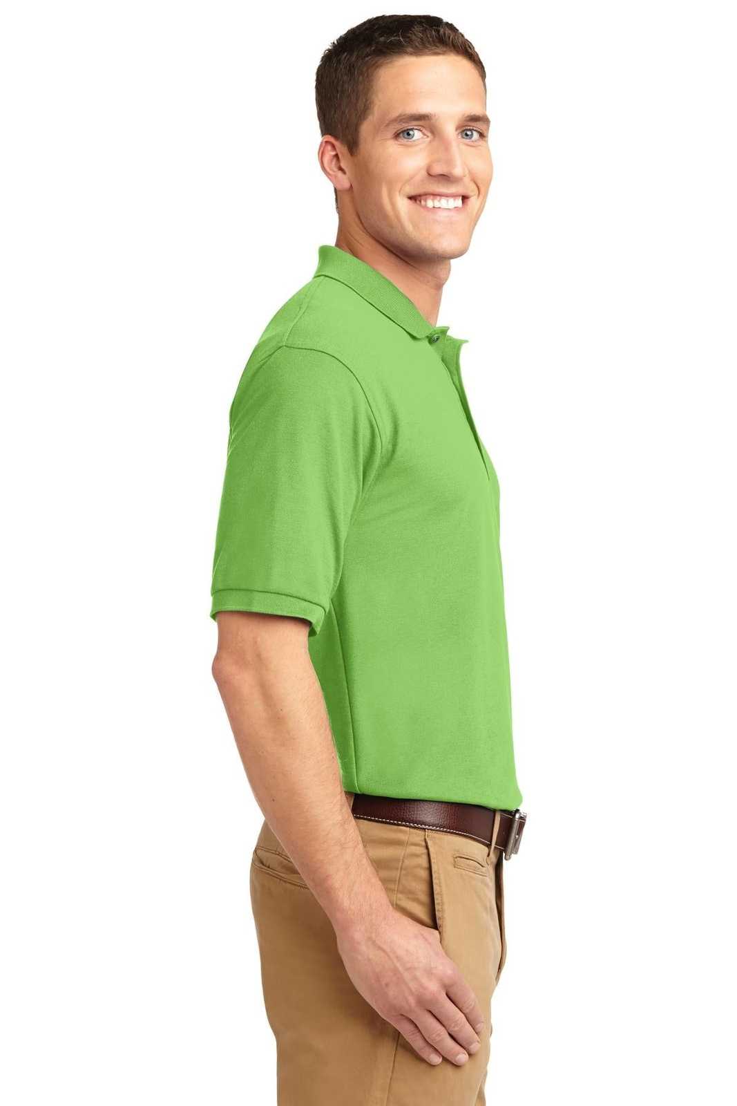 Port Authority K500ES Extended Size Silk Touch Polo - Lime - HIT a Double - 3