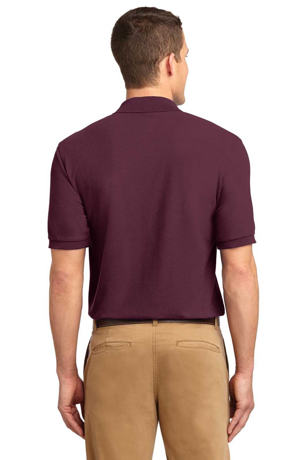 Port Authority K500ES Extended Size Silk Touch Polo - Maroon - HIT a Double - 2