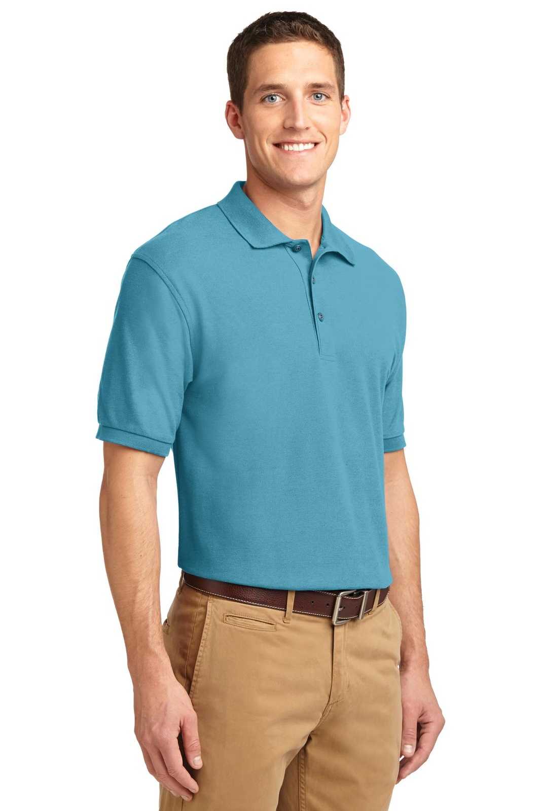 Port Authority K500ES Extended Size Silk Touch Polo - Maui Blue - HIT a Double - 4