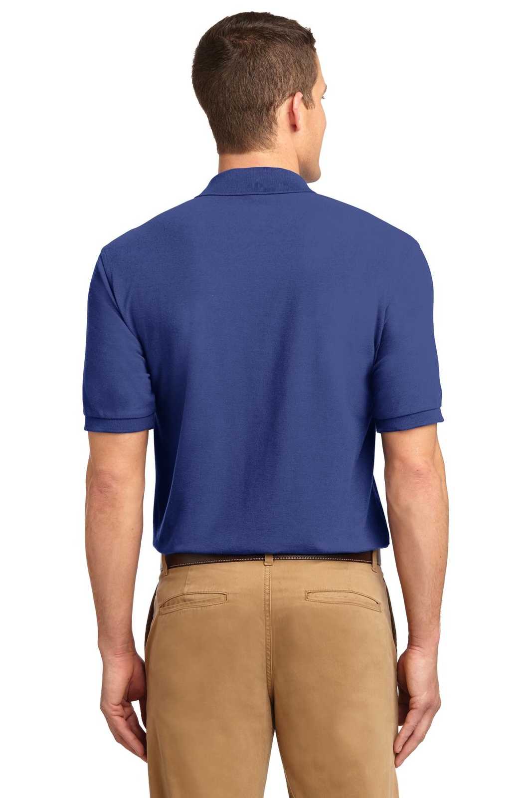 Port Authority K500ES Extended Size Silk Touch Polo - Mediterranean Blue - HIT a Double - 2