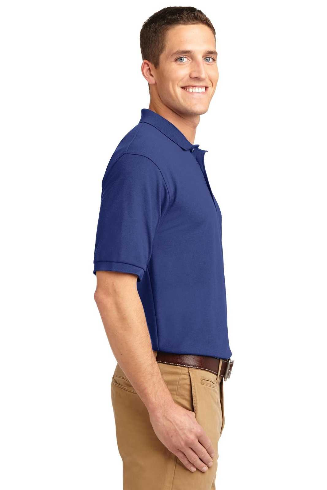 Port Authority K500ES Extended Size Silk Touch Polo - Mediterranean Blue - HIT a Double - 3