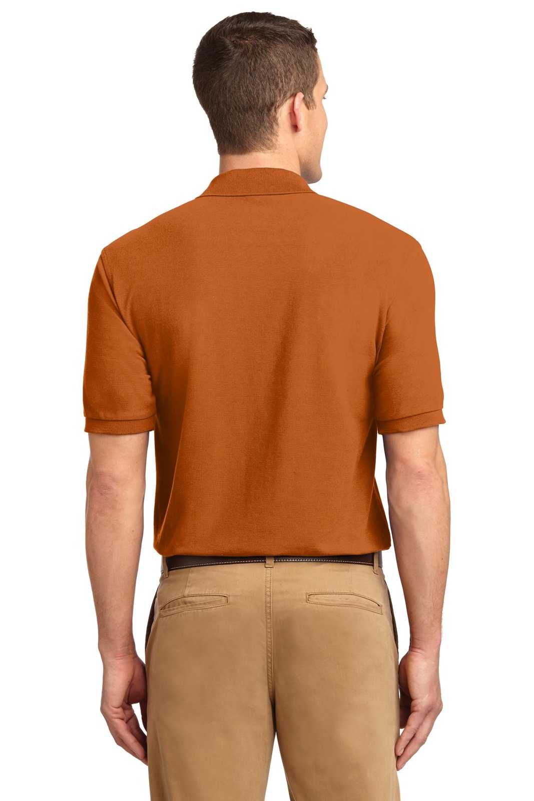 Port Authority K500ES Extended Size Silk Touch Polo - Texas Orange - HIT a Double - 2