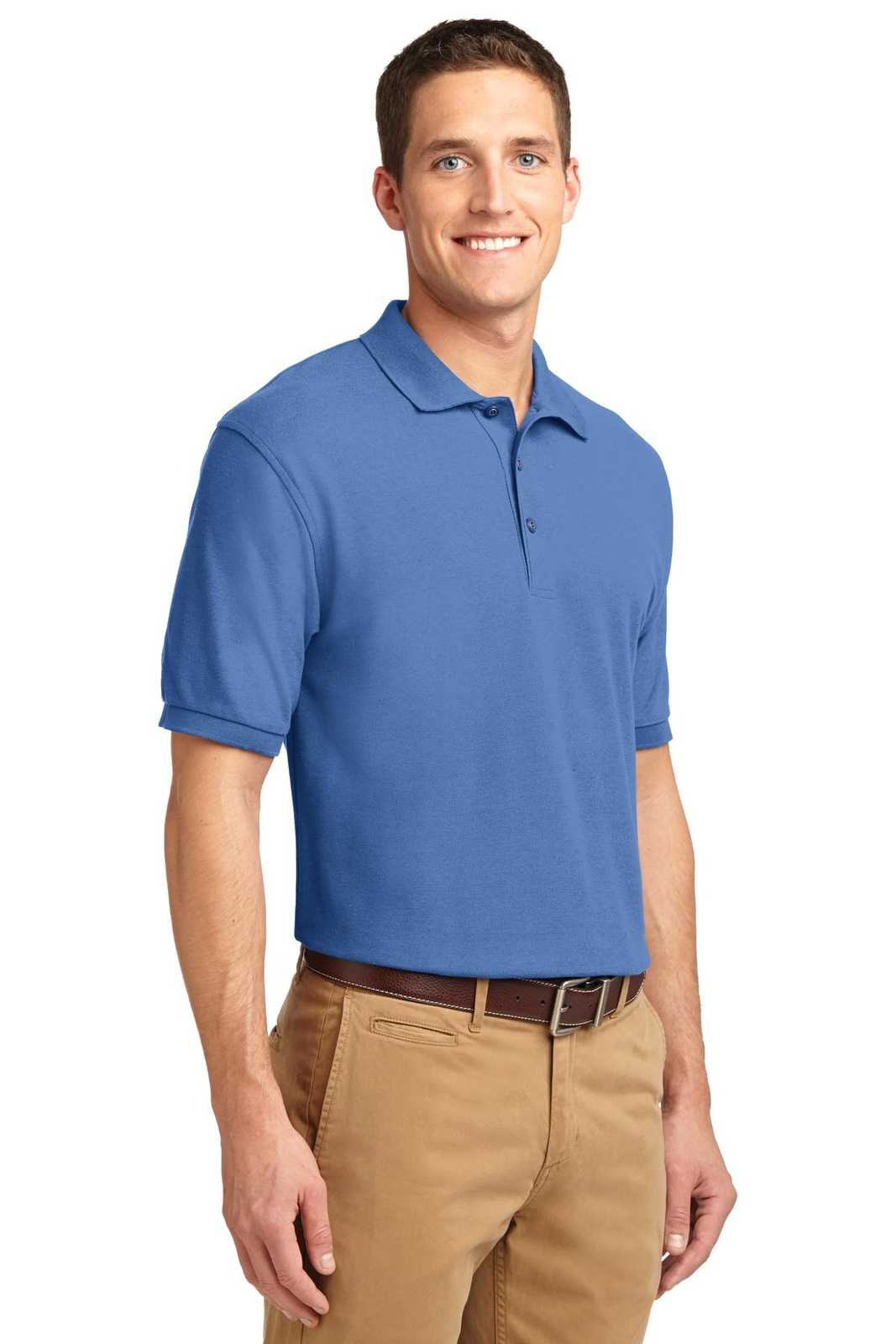 Port Authority K500ES Extended Size Silk Touch Polo - Ultramarine Blue - HIT a Double - 4