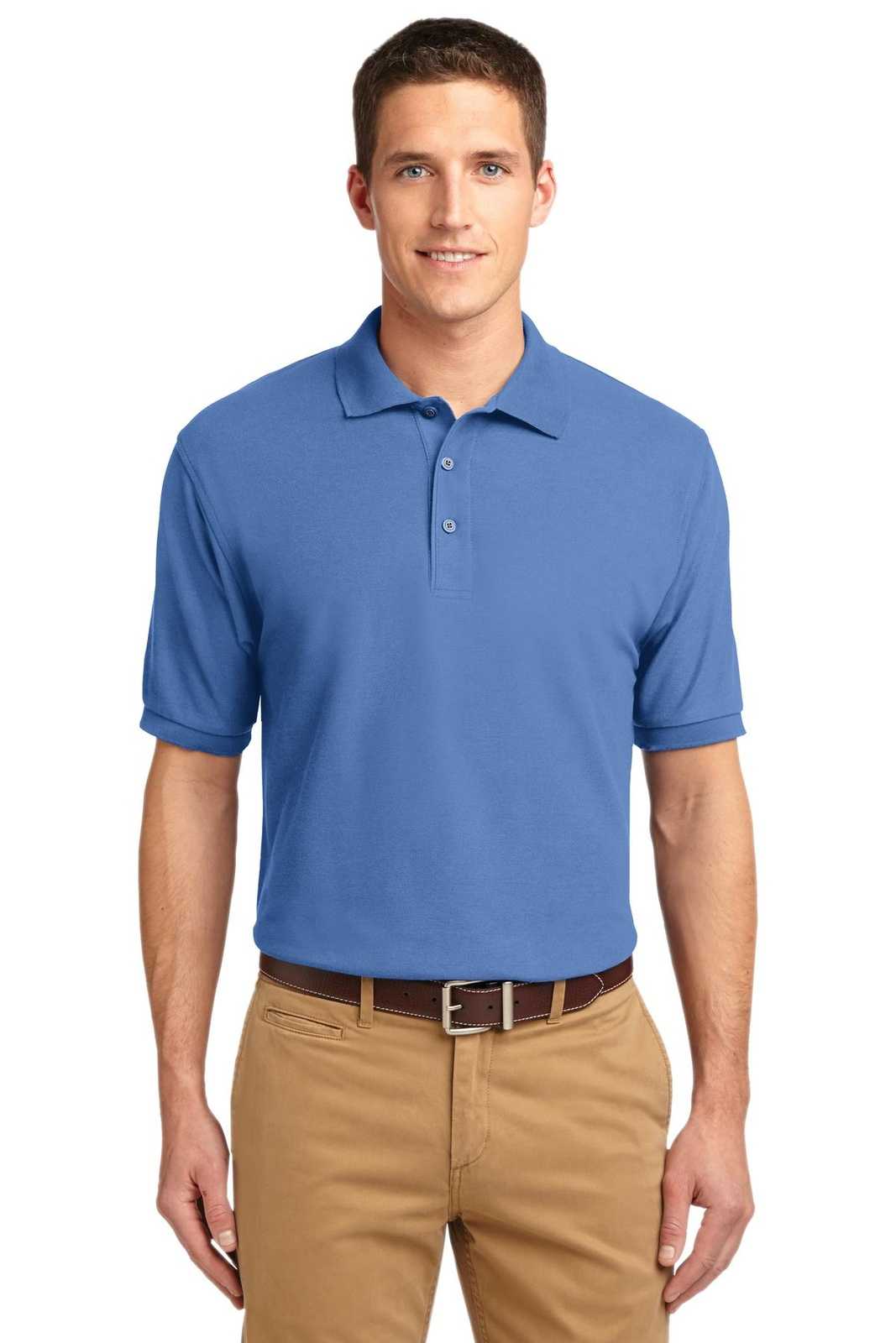 Port Authority K500ES Extended Size Silk Touch Polo - Ultramarine Blue - HIT a Double - 1
