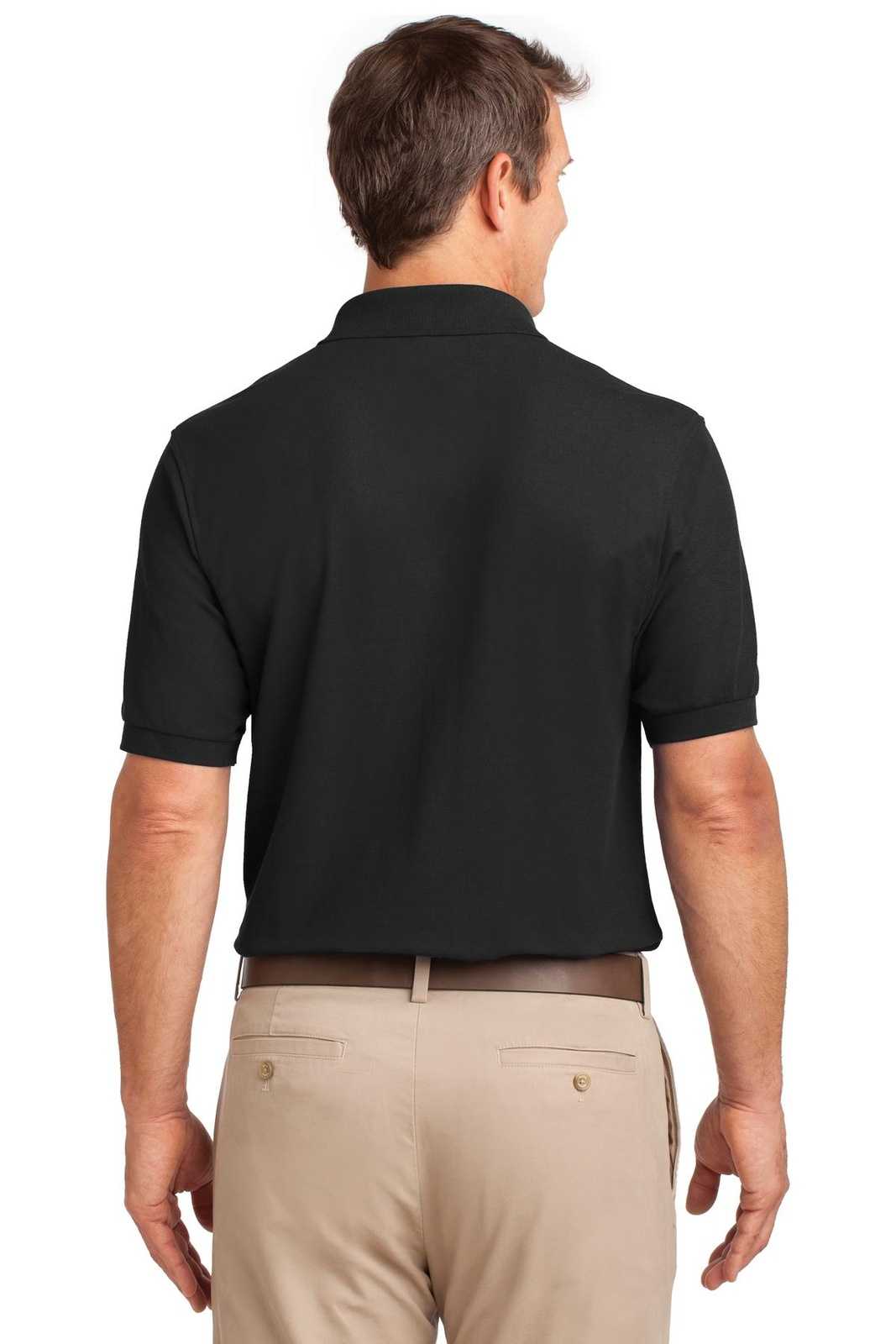 Port Authority K500P Silk Touch Polo with Pocket - Black - HIT a Double - 2