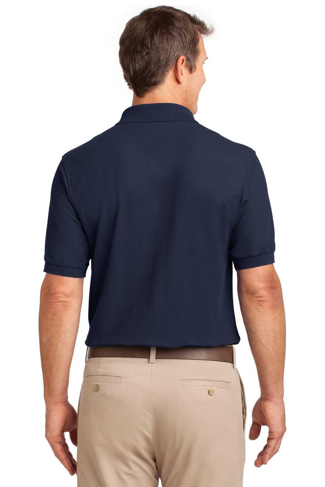 Port Authority K500P Silk Touch Polo with Pocket - Navy - HIT a Double - 2