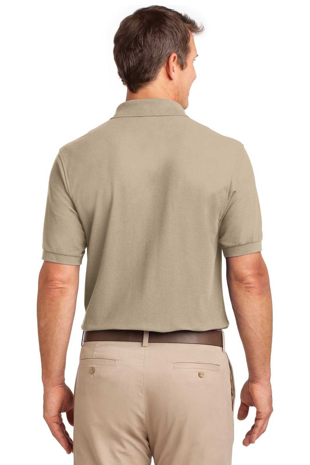 Port Authority K500P Silk Touch Polo with Pocket - Stone - HIT a Double - 2