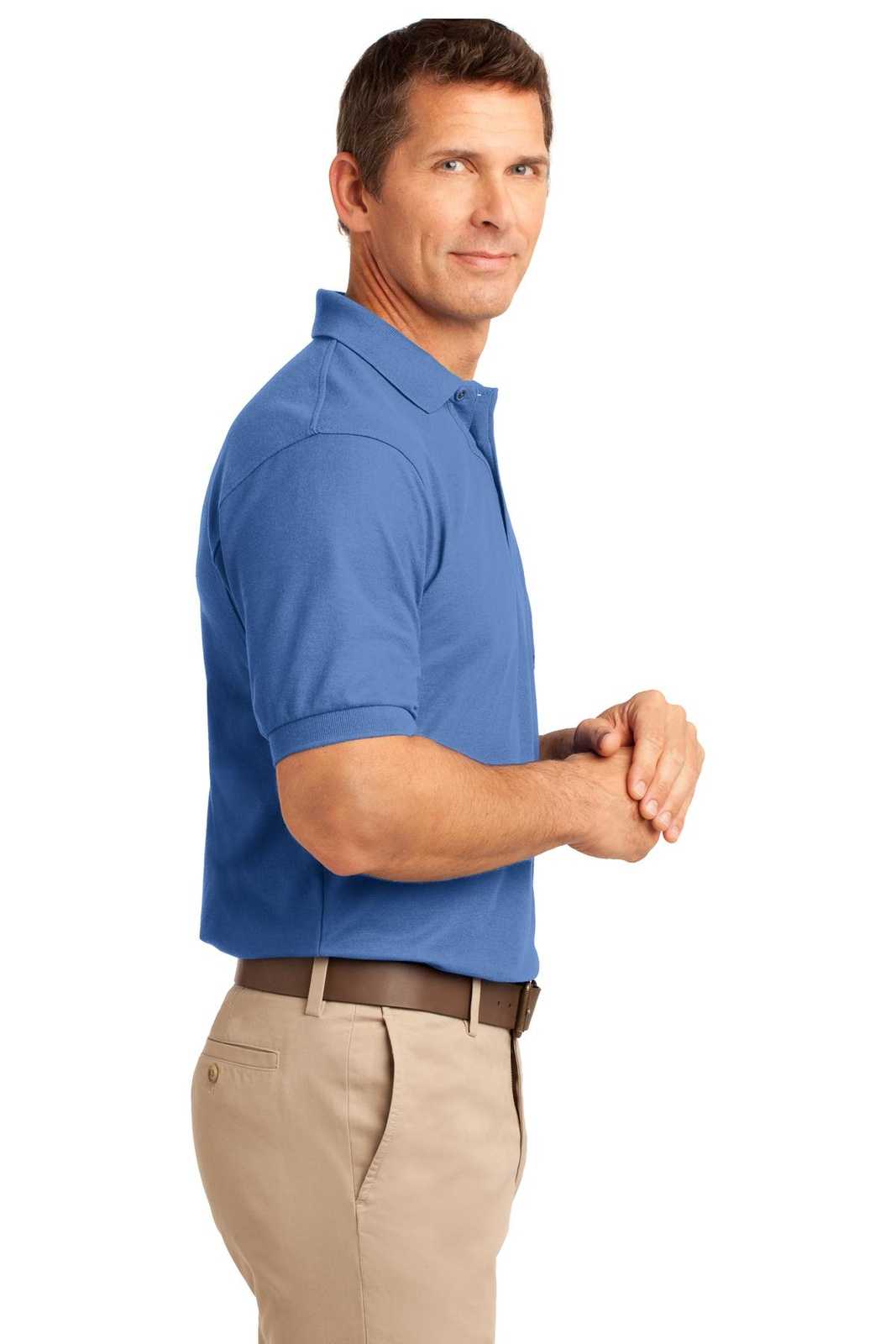 Port Authority K500P Silk Touch Polo with Pocket - Ultramarine Blue - HIT a Double - 3