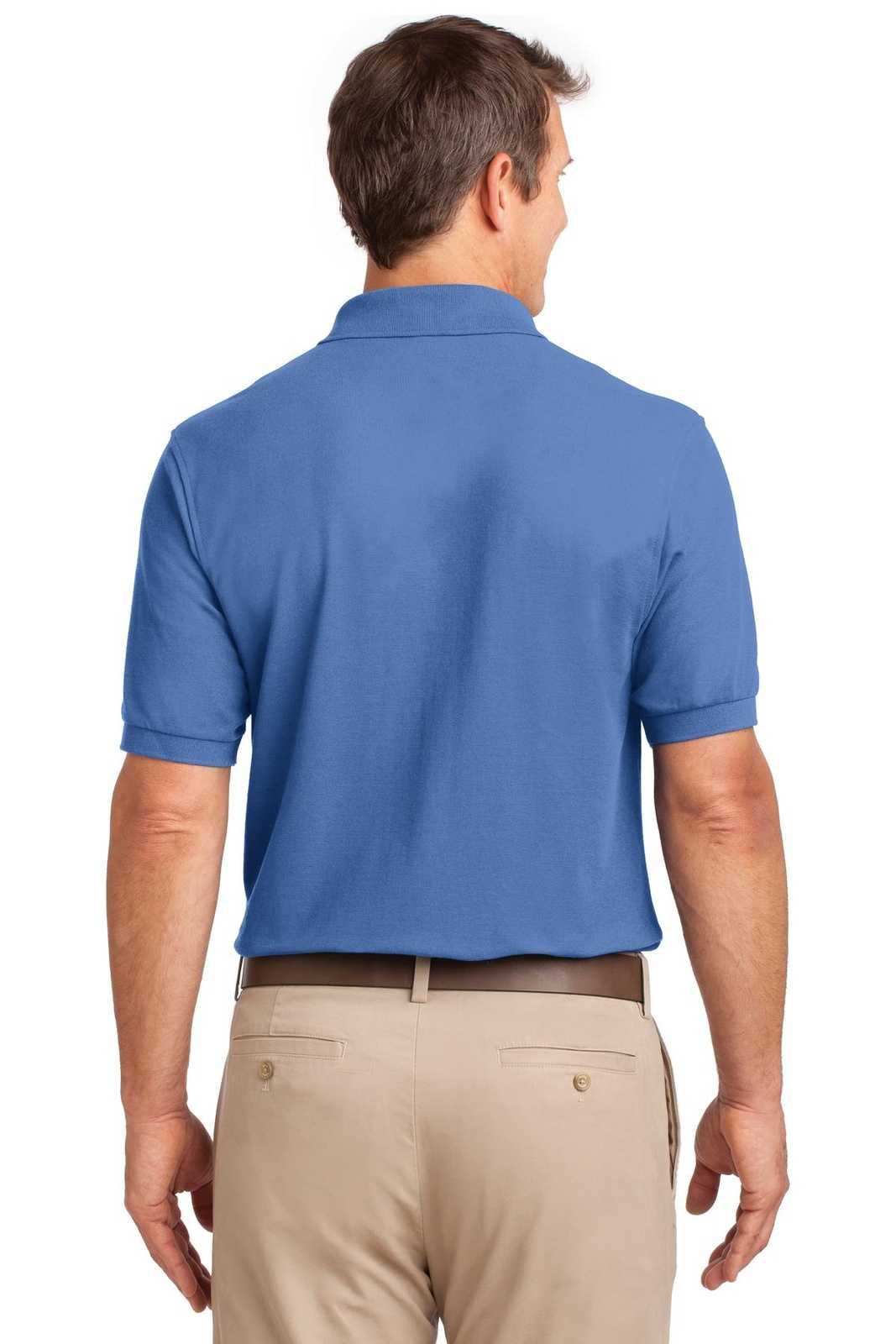 Port Authority K500P Silk Touch Polo with Pocket - Ultramarine Blue - HIT a Double - 2