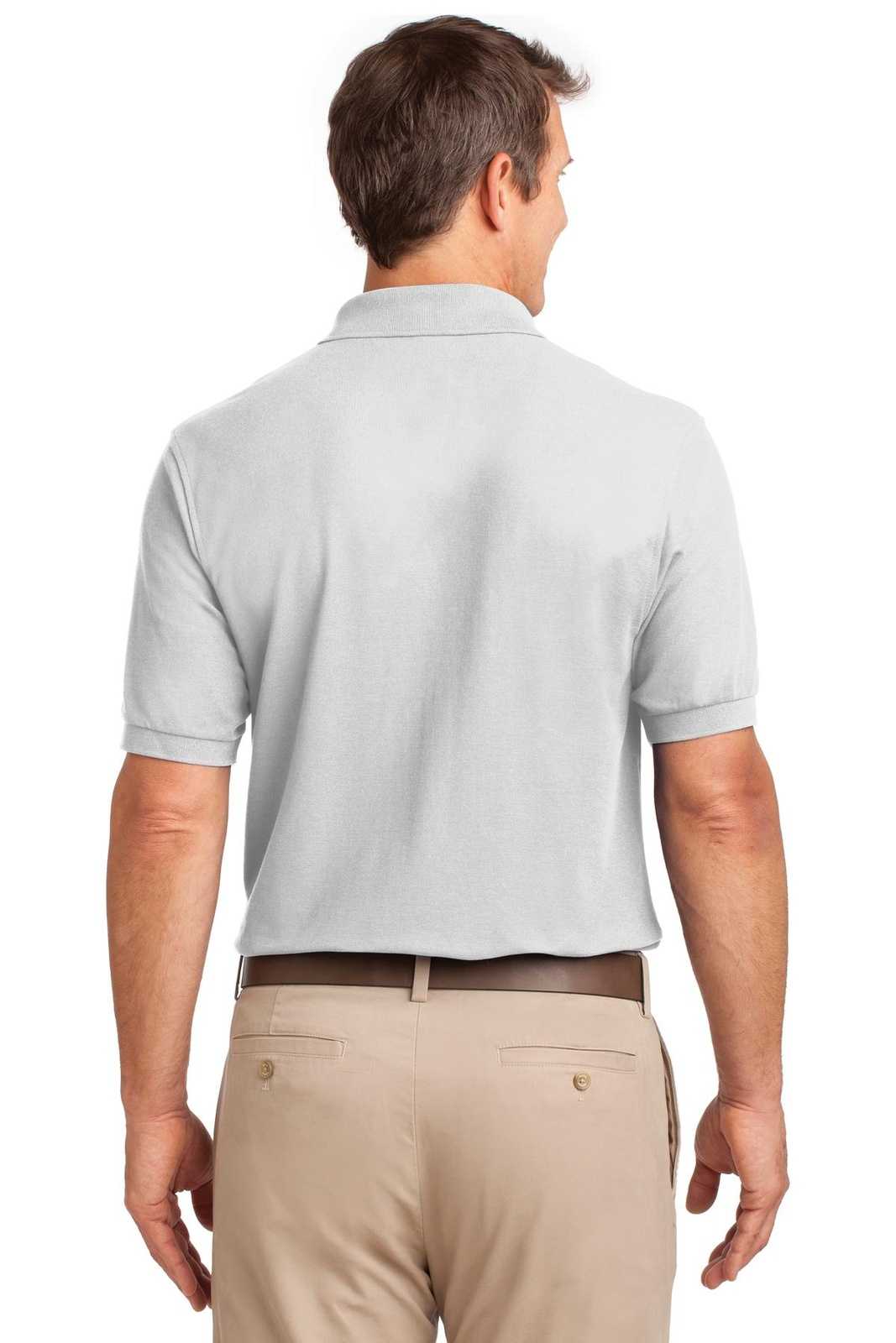 Port Authority K500P Silk Touch Polo with Pocket - White - HIT a Double - 2