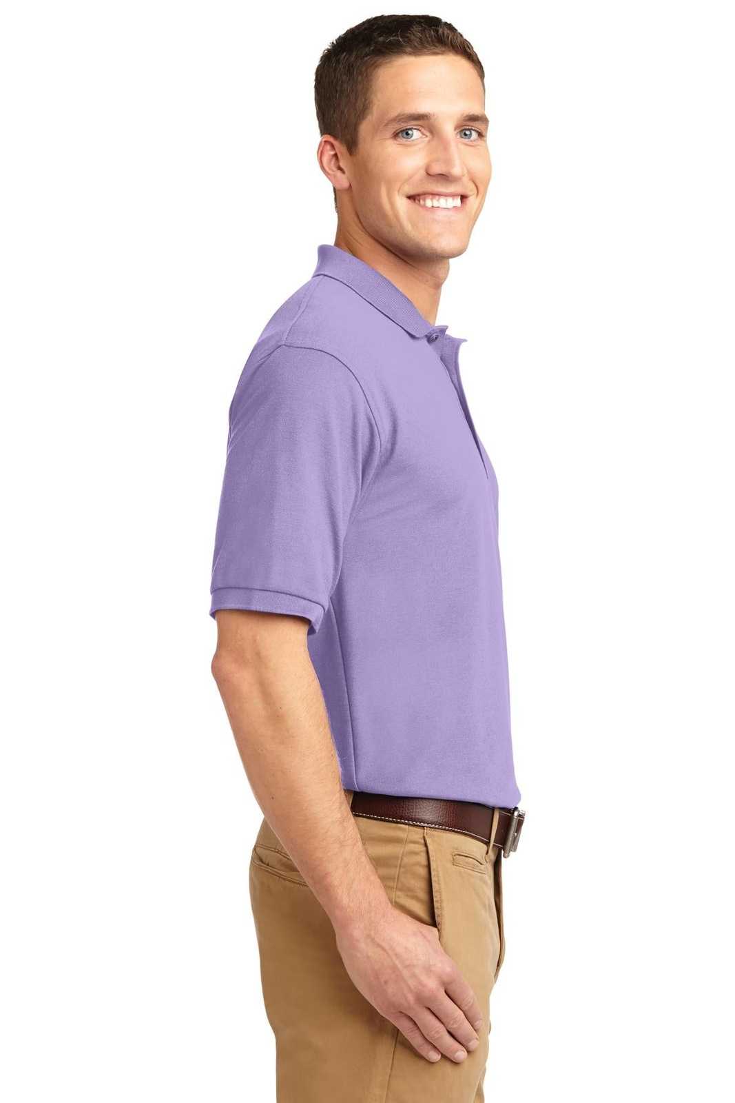 Port Authority K500 Silk Touch Polo - Bright Lavender - HIT a Double - 3
