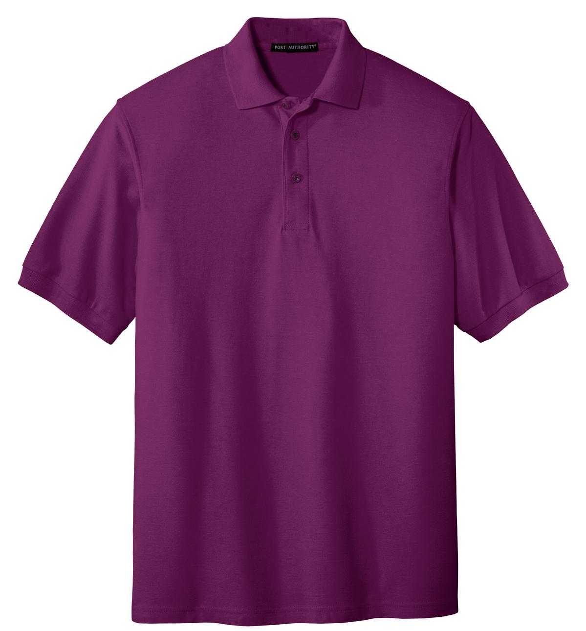 Port Authority K500 Silk Touch Polo - Deep Berry - HIT a Double - 5