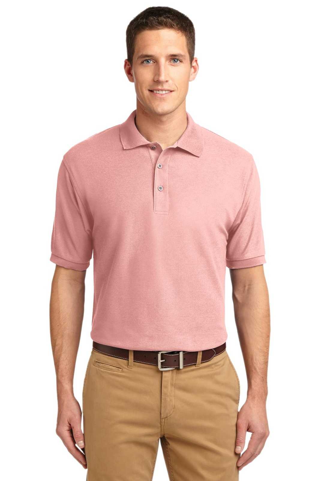 Port Authority K500 Silk Touch Polo - Light Pink - HIT a Double - 1