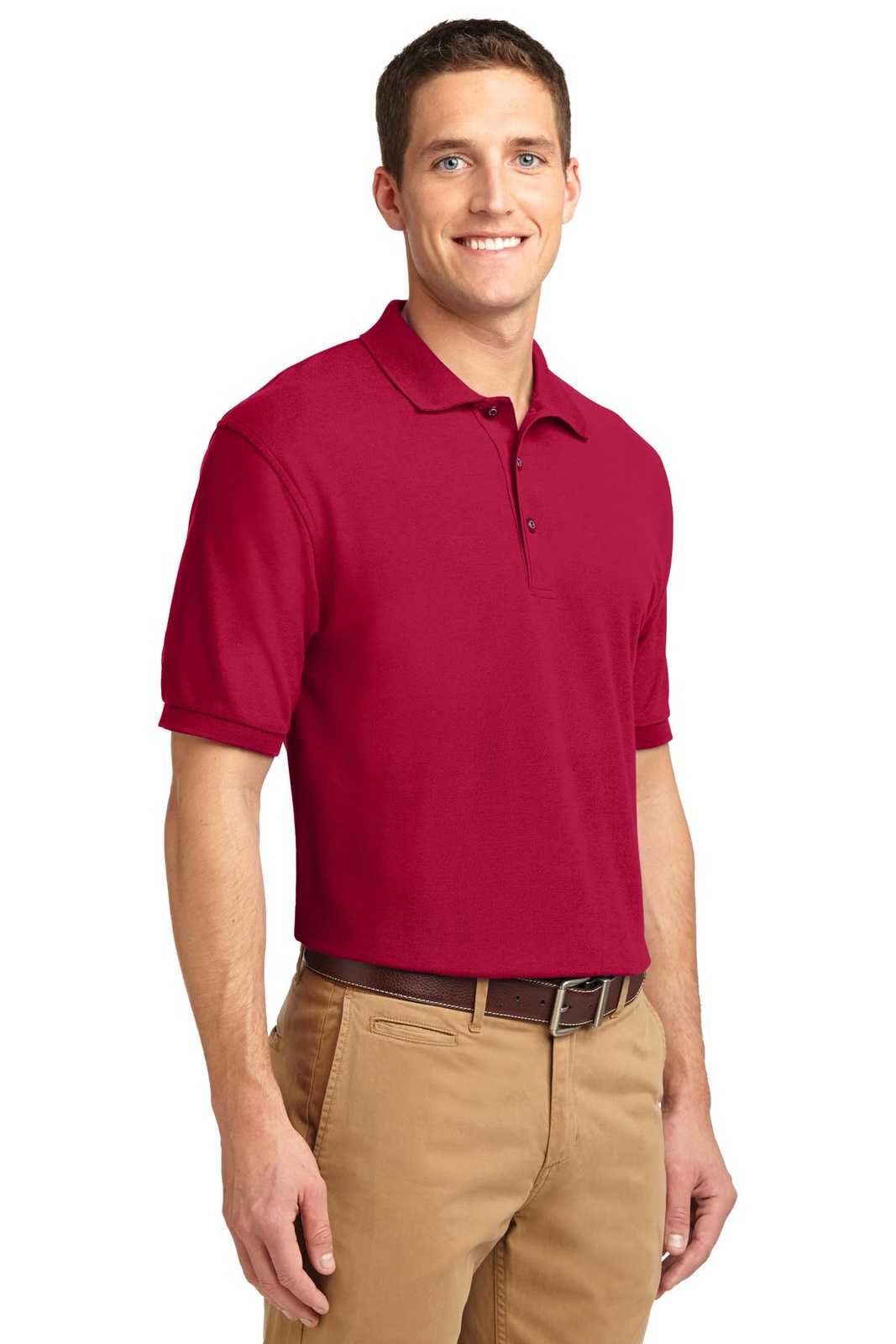 Port Authority K500 Silk Touch Polo - Red - HIT a Double - 4