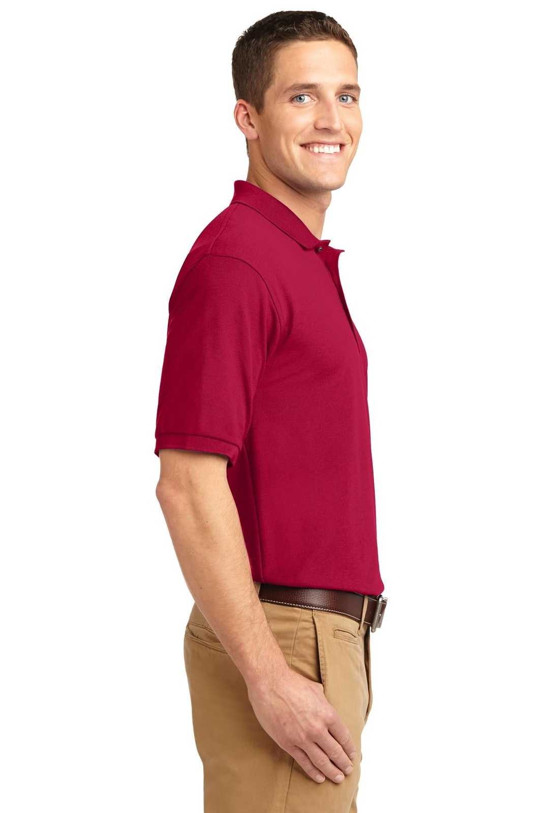 Port Authority K500 Silk Touch Polo - Red - HIT a Double - 3