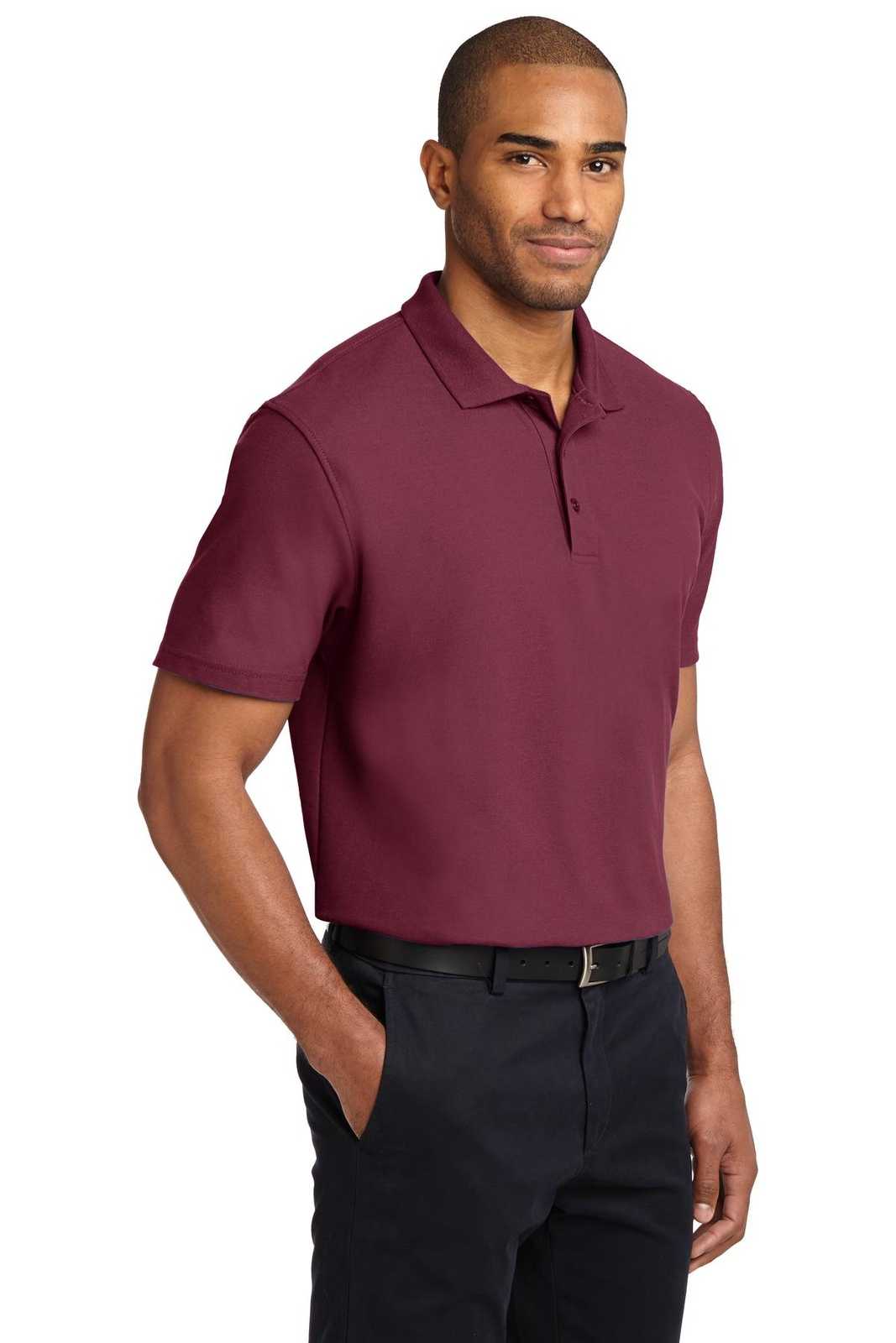 Port Authority K510 Stain-Release Polo - Burgundy - HIT a Double - 4