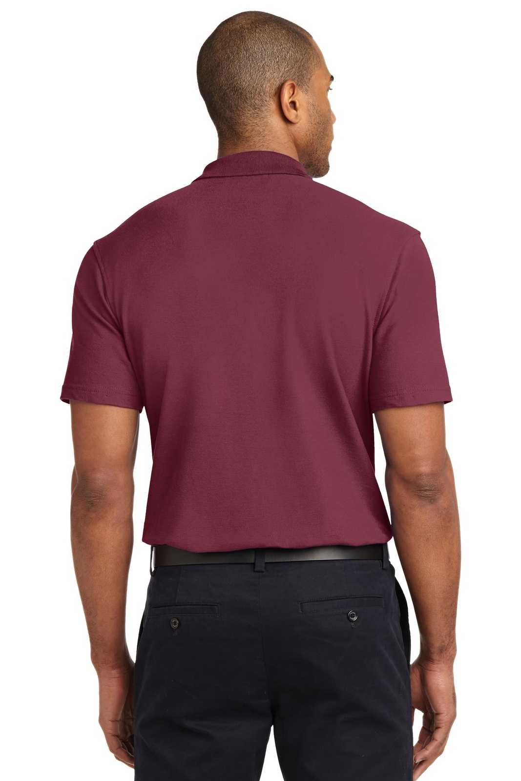 Port Authority K510 Stain-Release Polo - Burgundy - HIT a Double - 2