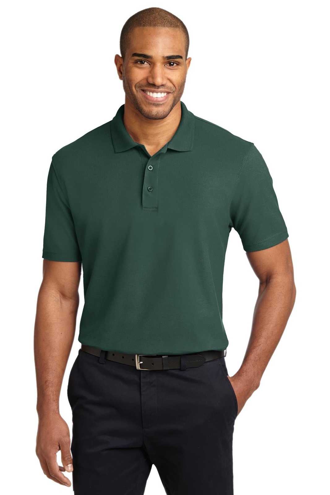 Port Authority K510 Stain-Release Polo - Dark Green - HIT a Double - 1