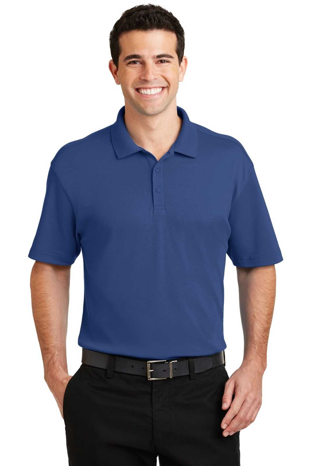 Port Authority K5200 Silk Touch Interlock Performance Polo - Royal - HIT a Double - 1