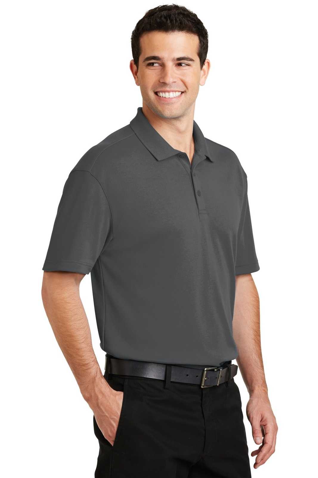 Port Authority K5200 Silk Touch Interlock Performance Polo - Sterling Gray - HIT a Double - 4