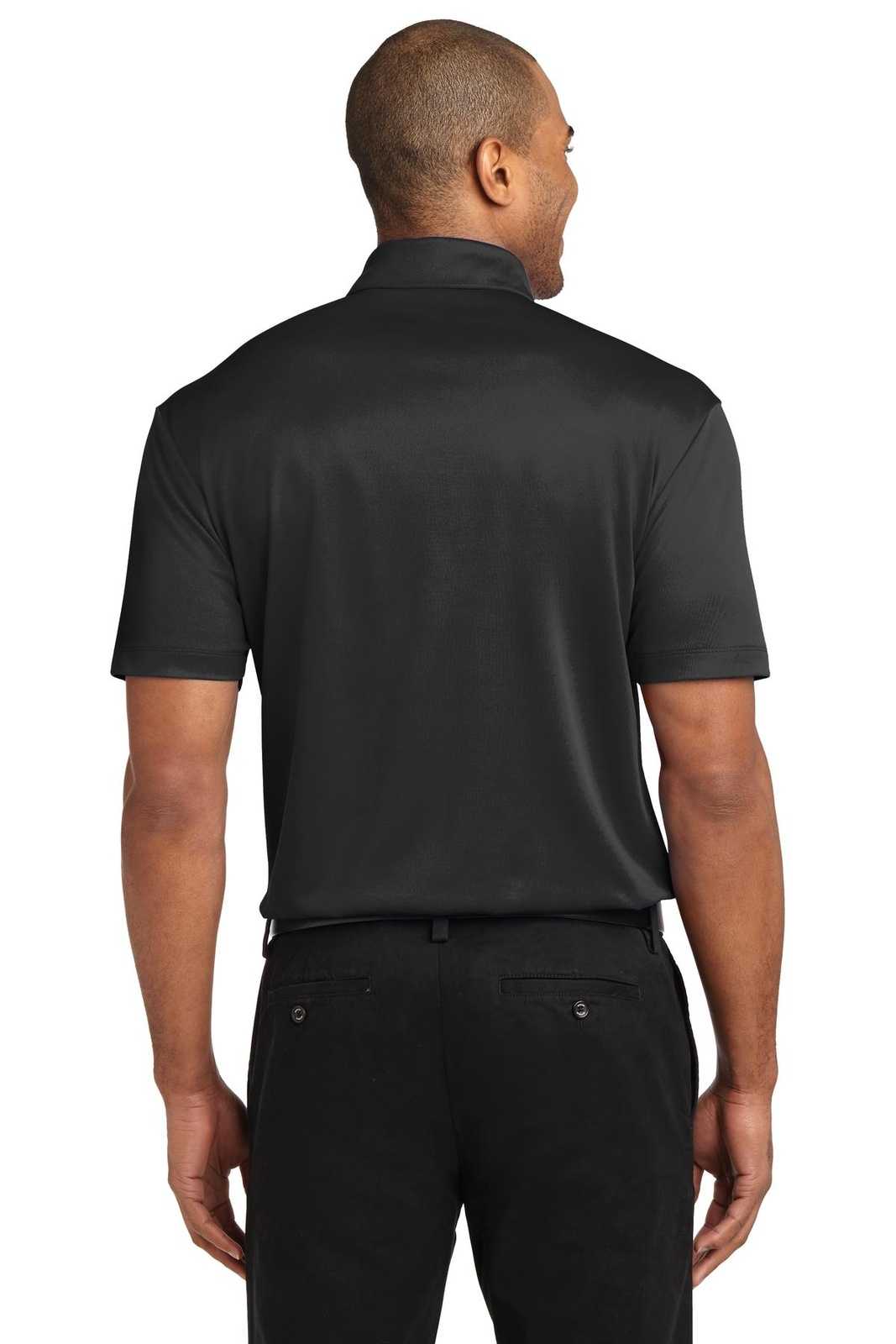 Port Authority K540P Silk Touch Performance Pocket Polo - Black - HIT a Double - 2