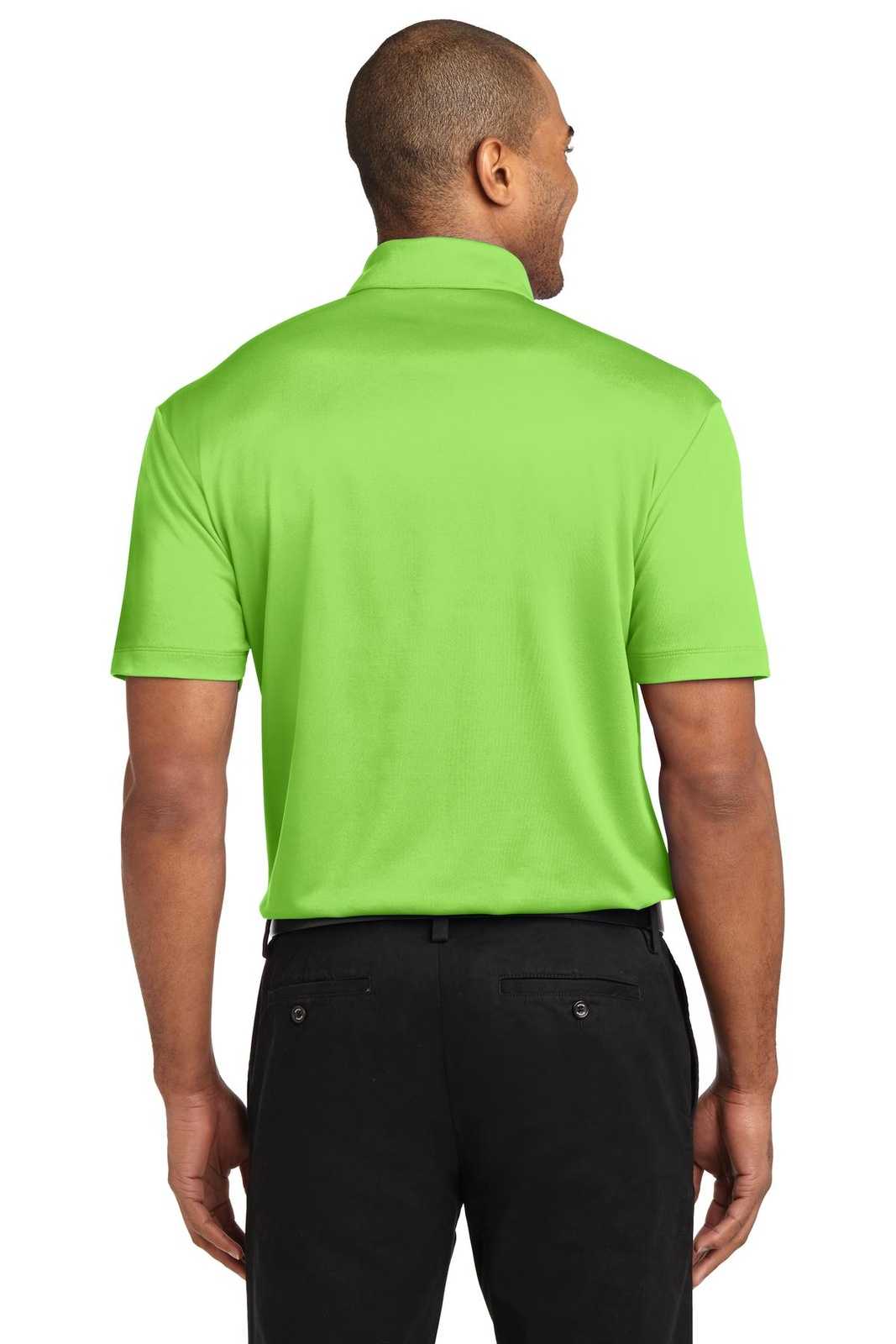 Port Authority K540P Silk Touch Performance Pocket Polo - Lime - HIT a Double - 2