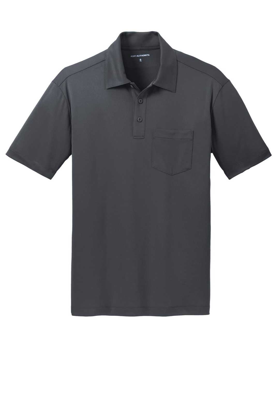 Port Authority K540P Silk Touch Performance Pocket Polo - Steel Gray - HIT a Double - 5