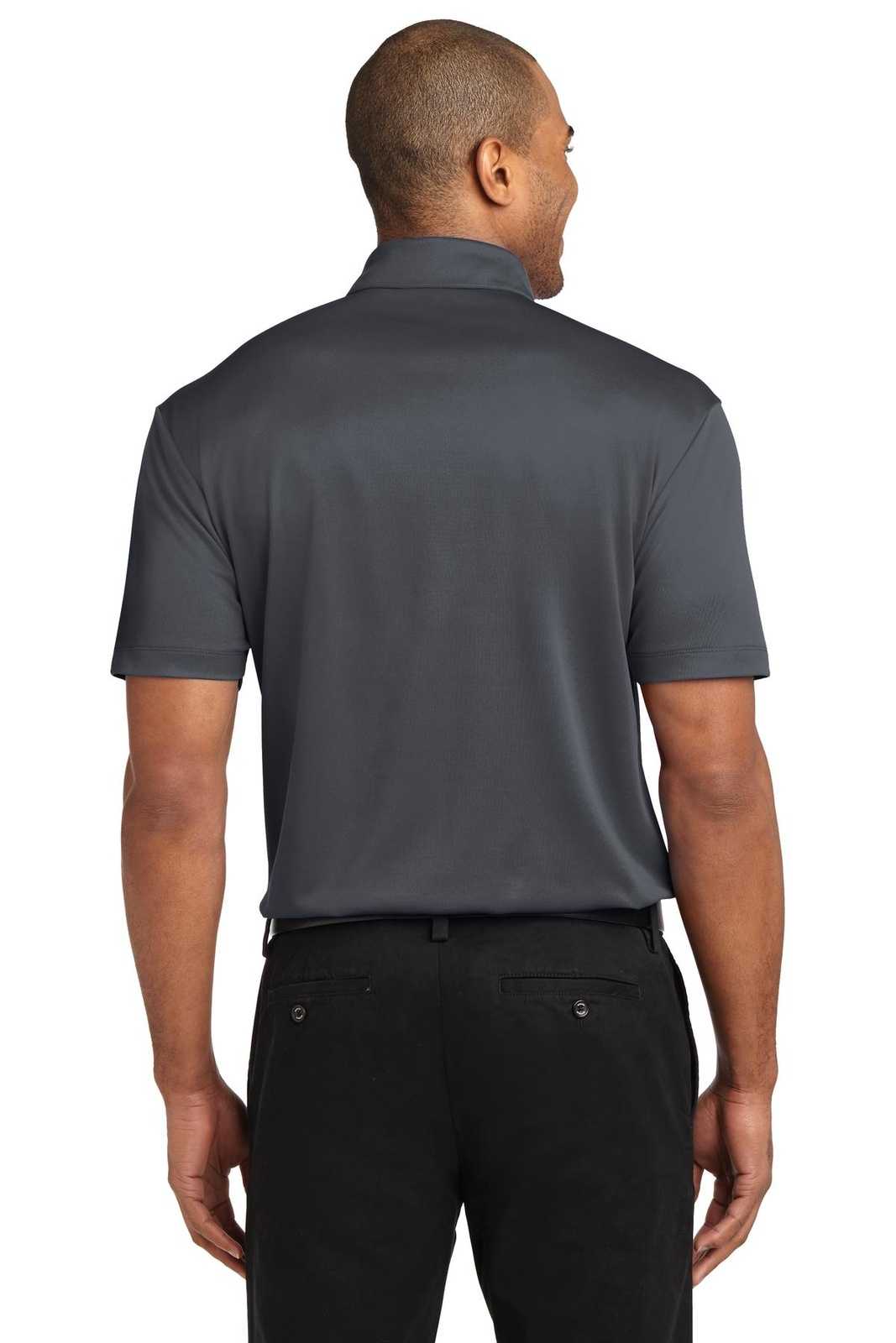 Port Authority K540P Silk Touch Performance Pocket Polo - Steel Gray - HIT a Double - 2