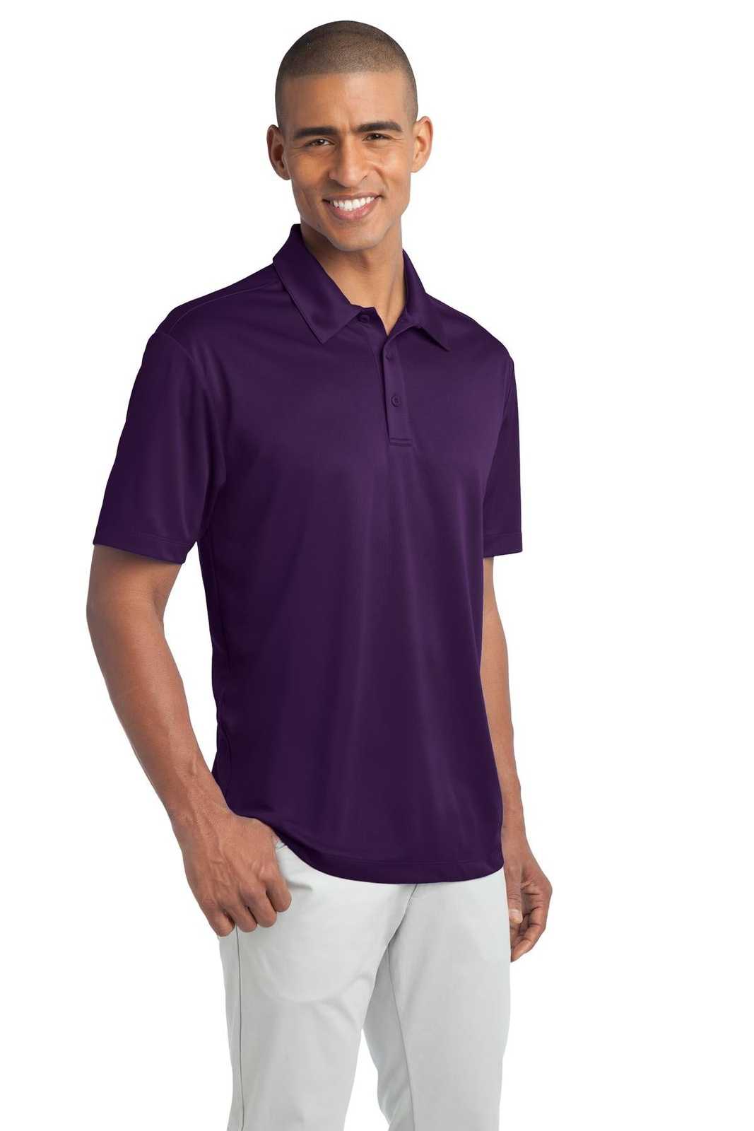 Port Authority K540 Silk Touch Performance Polo - Bright Purple - HIT a Double - 4