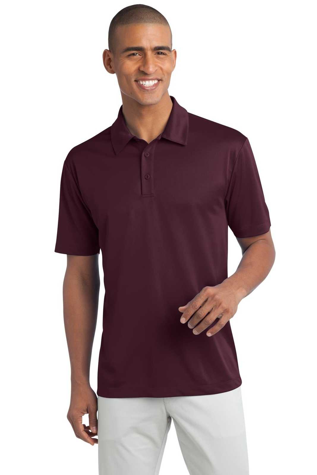 Port Authority K540 Silk Touch Performance Polo - Maroon - HIT a Double - 1