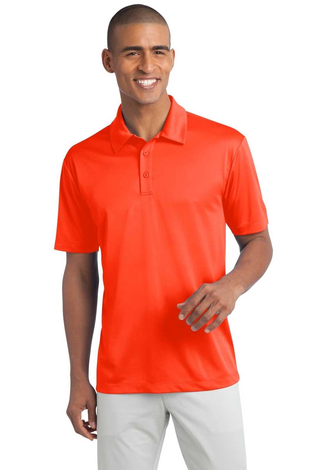 Port Authority K540 Silk Touch Performance Polo - Neon Orange - HIT a Double - 1