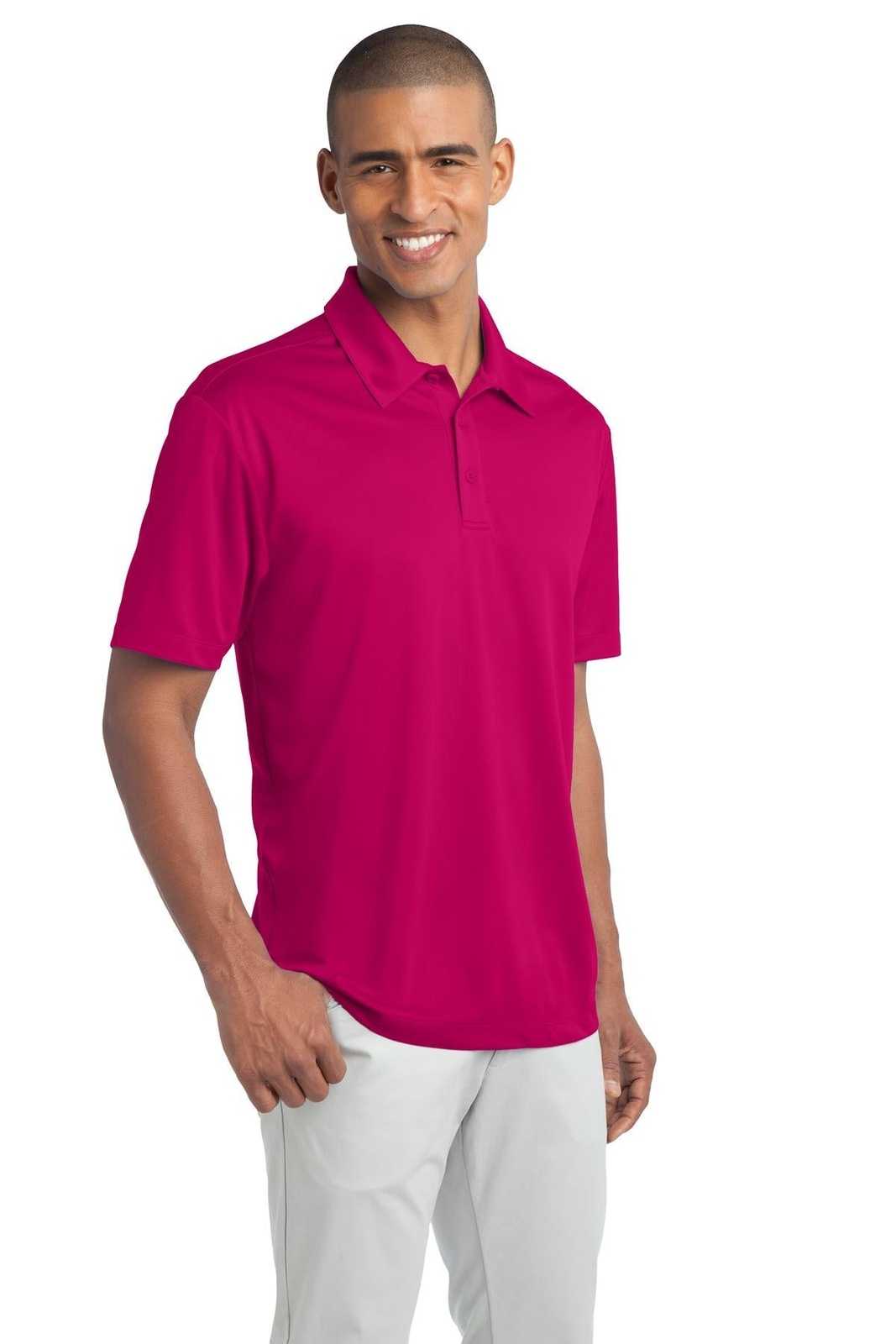 Port Authority K540 Silk Touch Performance Polo - Pink Raspberry - HIT a Double - 4
