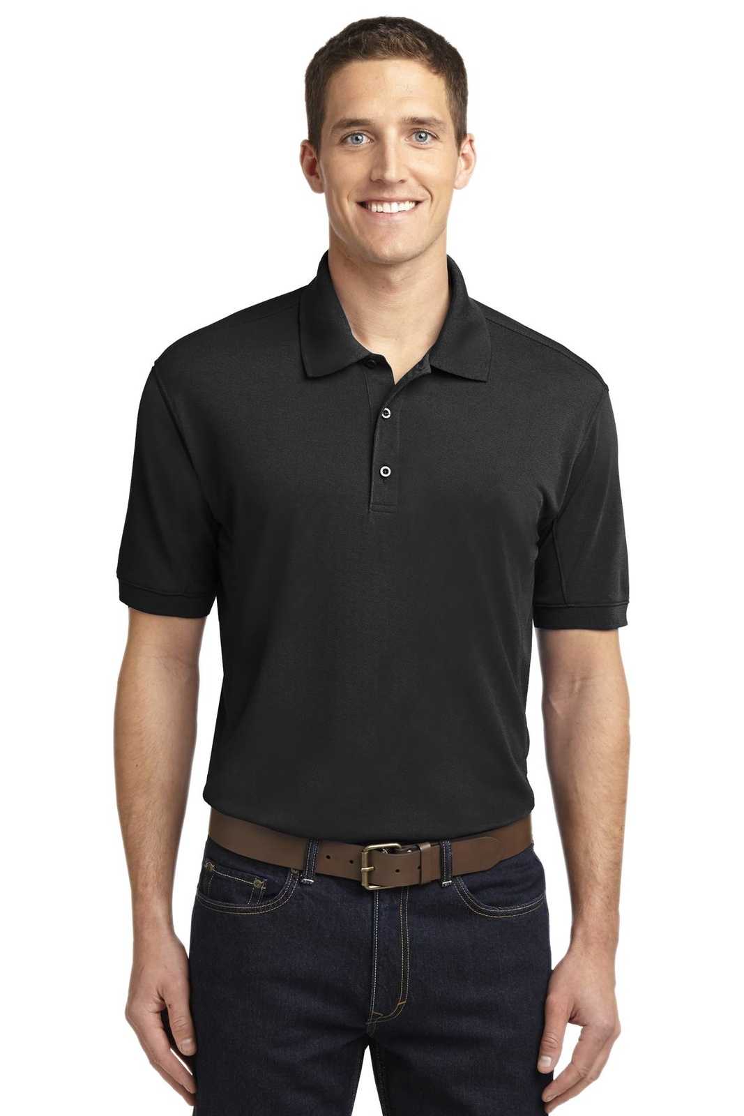 Port Authority K567 5-In-1 Performance Pique Polo - Black - HIT a Double - 1