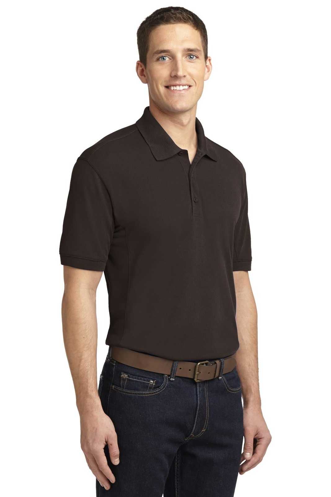 Port Authority K567 5-In-1 Performance Pique Polo - Chocolate Brown - HIT a Double - 4