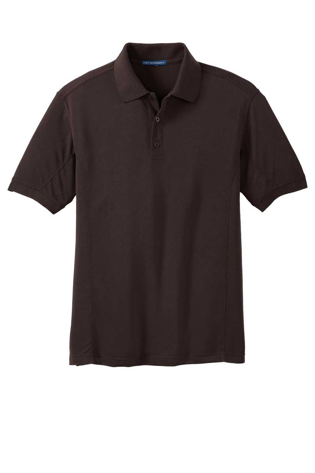 Port Authority K567 5-In-1 Performance Pique Polo - Chocolate Brown - HIT a Double - 5