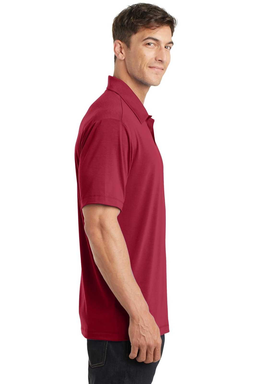 Port Authority K568 Cotton Touch Performance Polo - Chili Red - HIT a Double - 3