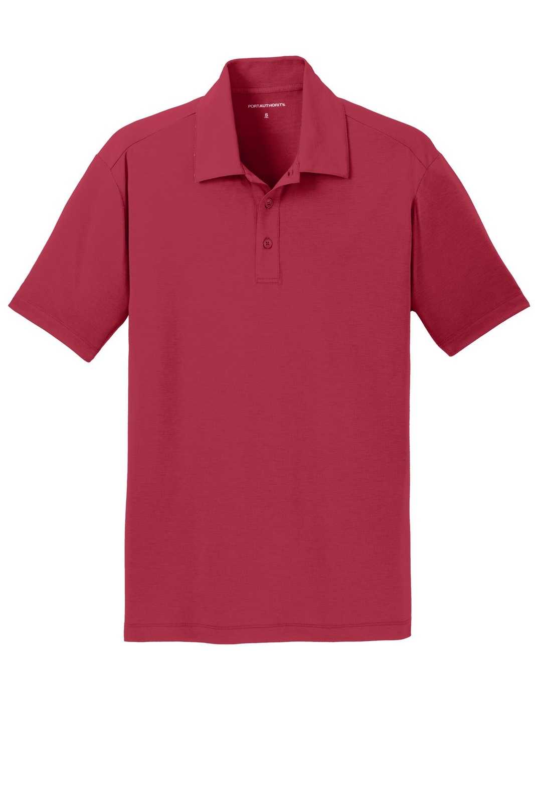 Port Authority K568 Cotton Touch Performance Polo - Chili Red - HIT a Double - 5