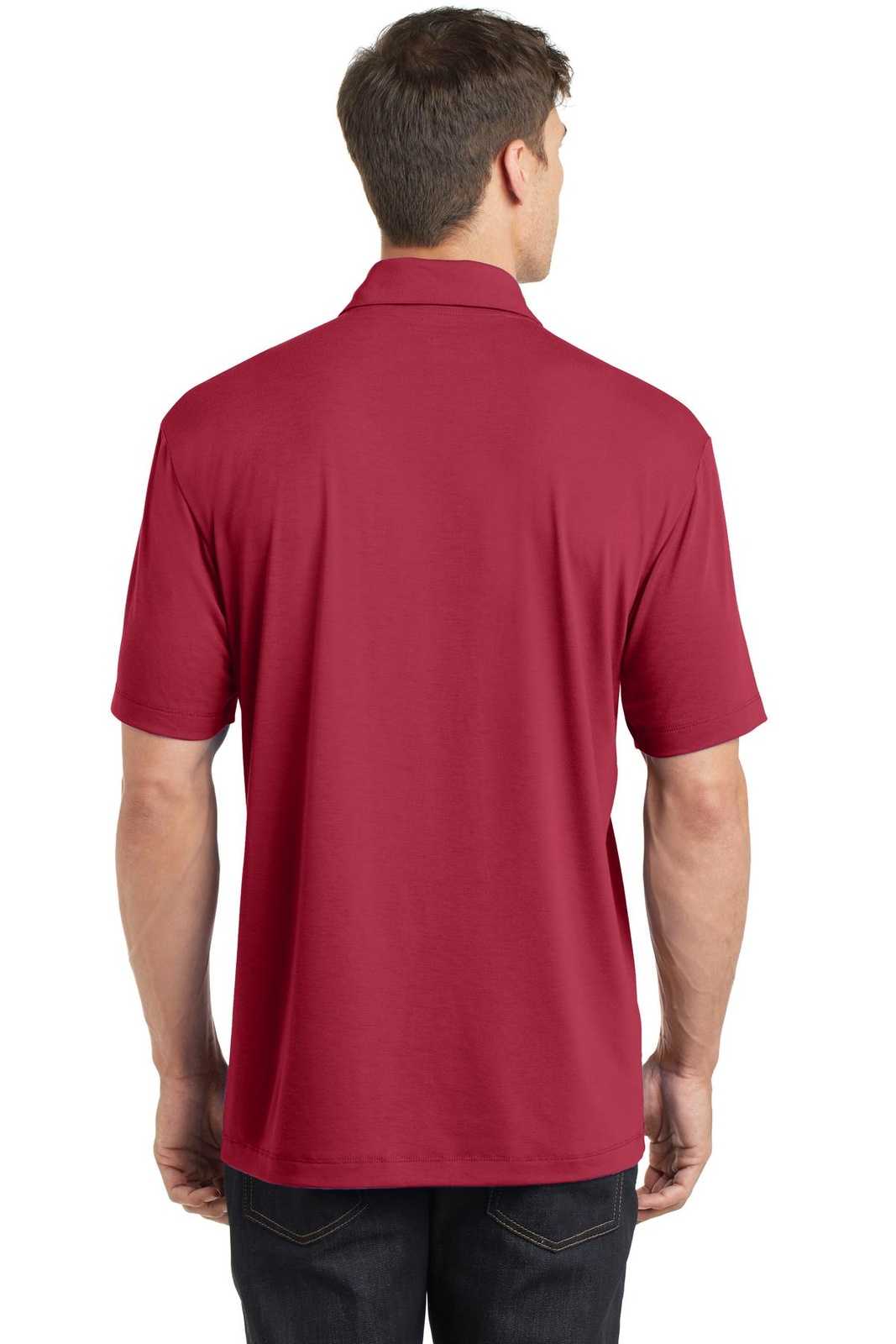 Port Authority K568 Cotton Touch Performance Polo - Chili Red - HIT a Double - 2