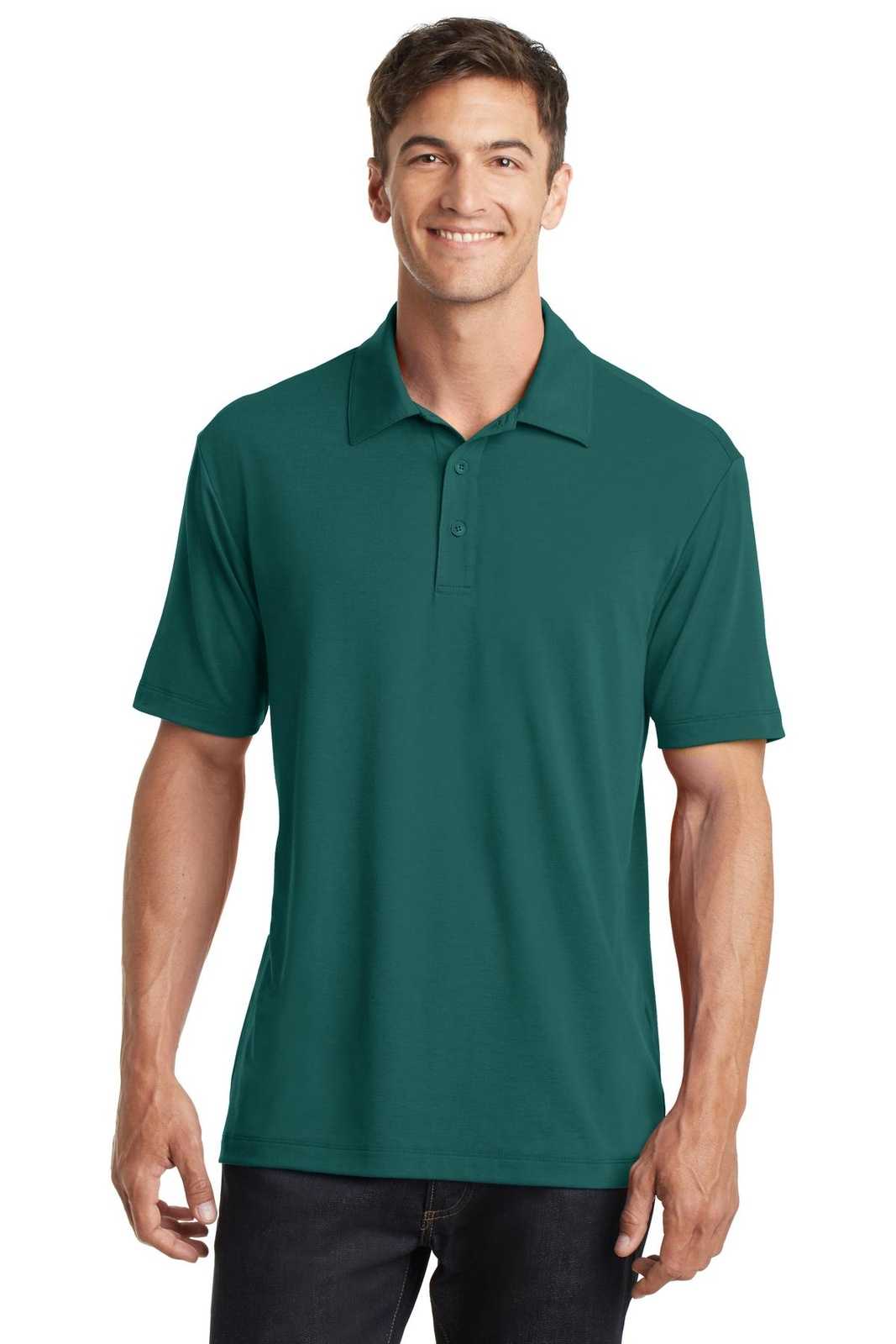 Port Authority K568 Cotton Touch Performance Polo - Lush Green - HIT a Double - 1