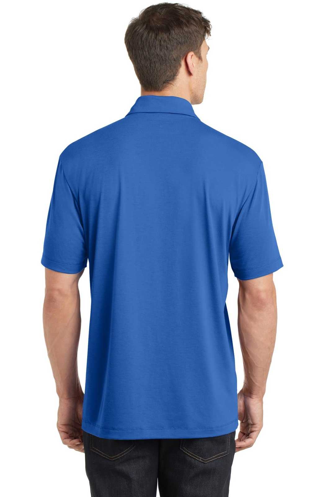 Port Authority K568 Cotton Touch Performance Polo - Strong Blue - HIT a Double - 2