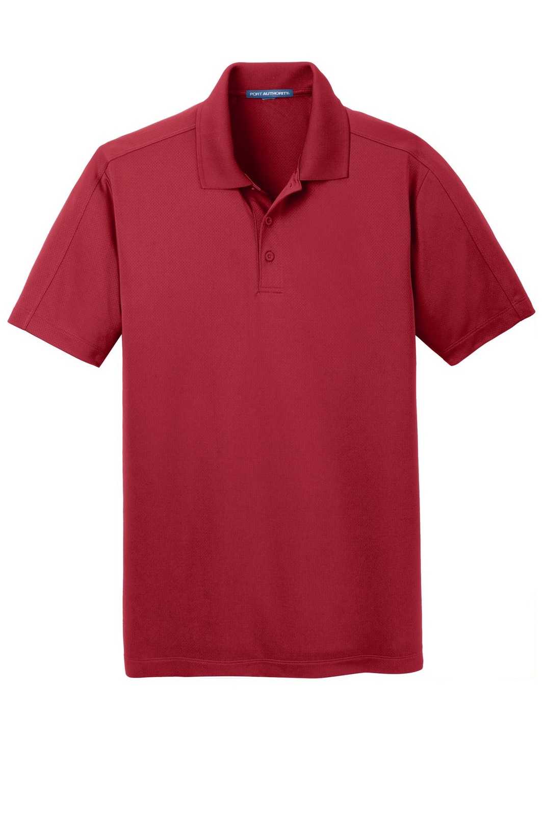 Port Authority K569 Diamond Jacquard Polo - Rich Red - HIT a Double - 5